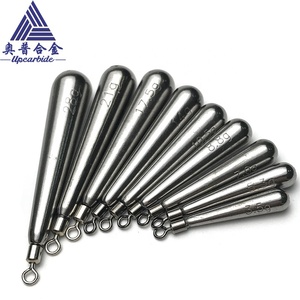 Tungsten Skinny Drop Weights Cylinder Line Free Rig Round Eye Fishing <strong>Sinkers</strong> - Product Image 1