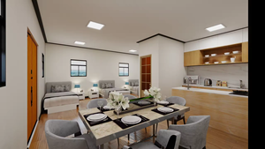 ตู้คอนเทนเนอร์ทันสมัยสำหรับ20FT บ้าน2ห้องนอน3ห้อง - Product Image 4