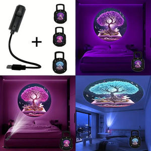 Projecteur d'étoiles avec USB, petite <span class=keywords><strong>veilleuse</strong></span> LED romantique <span class=keywords><strong>pour</strong></span> la décoration d'ambiance de chambre à coucher - Product Image 3