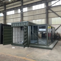 Maison Modulaire Conteneurisée Extensible Préfabriquée 20 pieds, Conception Personnalisée Préinstallée avec Eau et Électricité