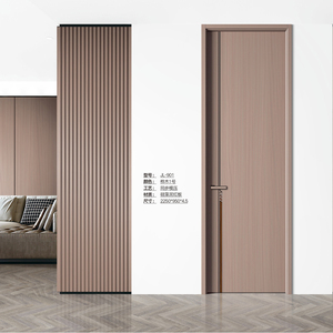 Porte intérieure moderne écologique en bois massif pour appartement chambre à coucher hôtel salle de bain résistant à l'eau salon cuisine villa - Product Image 4