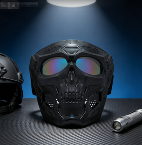 Casque tactique avec visière pour moto tout-terrain et vélo, en ABS, coupe-vent, pour adultes - Product Image 1