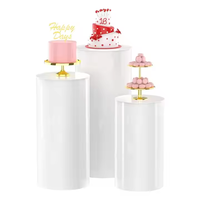 Vitrine à gâteau en acrylique pour mariage, décoration de fête d'anniversaire de fée