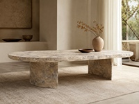 Dalles de marbre rose Poymer pour tables basses, lavabos autoportants, murs de salle de bain, revêtements de sol, encadrements de cheminées et plans de toilette