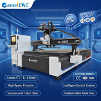 Enrutador CNC de madera totalmente automático, multifunción, tallado/grabado/fresado de corte para componentes de bomba de Motor de núcleo de mármol, 2 unidades