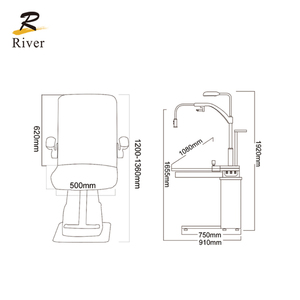 S-880B chuyên nghiệp quang học phòng thí nghiệm mắt kết hợp bảng với điện đo thị lực ghế cho Nhãn KhoA - Product Image 3