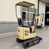 Mini-excavatrice compacte hydraulique de 2 tonnes en gros avec accessoires optionnels : godet, tarière, brise-roche et grappin