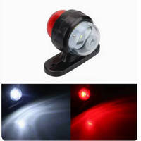 Feu de position latéral LED double face mini 12V 24V avec base en caoutchouc pour camion, remorque, pick-up, poids lourd, bus