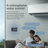 Sistema de Productos Inteligentes para el Hogar de Marca OEM, Panel de Control Central de Pared con Pantalla Táctil Musical Multifunción WiFi de 8 Pulgadas, Zigbee Gateway BLE