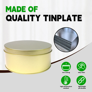 Tùy chỉnh hộp thiếc container bền rỗng kim loại có thể với nắp Quà Tặng thủ công kim loại trà Cookie hộp thiếc bao bì - Product Image 5