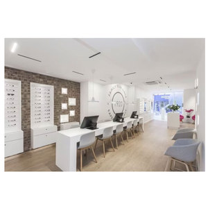 Phụ kiện hiển thị <span class=keywords><strong>Showcase</strong></span> cho cửa hàng quang học kính cửa hàng trang trí tường mounter hiển thị đồ nội thất với gương - Product Image 1