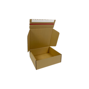 Caja de Cartón Corrugado Plegable de Color con Logotipo Personalizado de Fábrica al por Mayor para Envíos y Correo Sellada con Cierre de Cremallera - Product Image 1