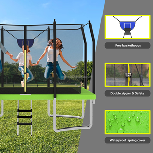 Trampolín Rectangular Profesional Unisex Zoshine con Marco de Acero Galvanizado, Trampolín Rectangular Resistente para Patio Trasero y Exteriores - Product Image 4