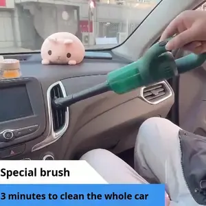 ダイヤモンドスティードクロスボーダーワイヤレス充電グリーンポータブルハンドヘルドホームカー強力吸引高掃除機91-120分 - Product Image 3