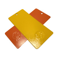 Peinture en poudre électrostatique texturée orange-jaune résistante aux intempéries pour bateaux, vente en gros d'usine