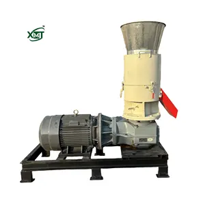 Wood processing plant twigs and branches tree trunk pellet making machine wood pallet wood chip flat mould pellet machine