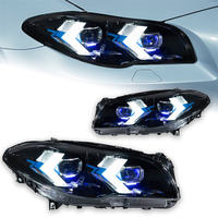 Conjunto de Faros Delanteros LED Arrow de Repuesto CREULI para BMW Serie 5 F10 2011-2017, Intermitentes Dinámicos, Plug & Play