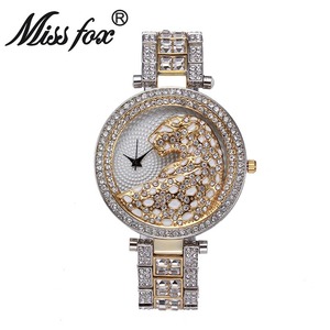 Reloj de Lujo para Mujer con Diamantes, Reloj de Acero Inoxidable, Reloj de Cuarzo con Diseño de Leopardo, Gran Venta - Product Image 2