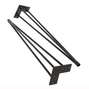 <span class=keywords><strong>El</strong></span> nuevo moderno de Metal de hierro Tapered ángulo piernas Picnic al aire libre mesa de café piernas de horquilla de cocina patas de mesa de comedor - Product Image 6