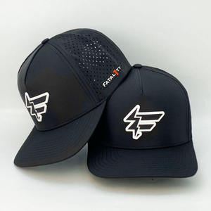 Mũ golf 5 tấm chất lượng cao OEM, thiết kế logo tùy chỉnh, cắt laser lỗ, dây thừng, mũ thể thao chạy bộ, mũ bóng chày đục lỗ - Product Image 2