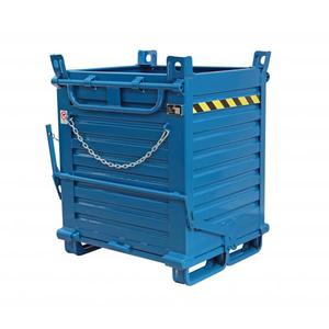 SALL - SMH641000B Saltos de apertura de fondo de acero con 2 puertas, azul-EAN 662641948709 MANEJO DE MATERIALES - Product Image 1