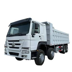 รถบรรทุกดัมพ์ข้ามพรมแดน HOWO 8x4 รุ่นคลาสสิค 371/375 สำหรับขนส่งวัสดุทราย ดิน และหินในพื้นที่ก่อสร้าง - Product Image 1