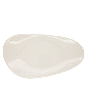 Danza Fuente Piatto di Servizio in Ceramica Astratto 34x19 Cm Design Moderno - Product Image 1