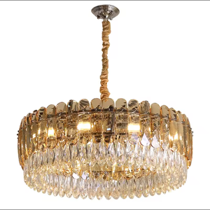 Zèle Éclairage Pendentif Chambre Villa Restaurant Moderne Ova Rond Rectangulaire Lustre En Cristal - Product Image 6