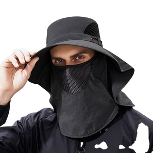 Cappello Estivo da Giungla con Protezione <span class=keywords><strong>Solare</strong></span>, Copertura <span class=keywords><strong>Viso</strong></span> Staccabile, Asciugatura Rapida, Maschera Facciale e Sciarpa Traspirante - Product Image 1