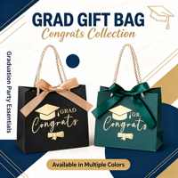 Graduation Party Sweet Candy Treat Paper Box With Handle Ribbon Gift Treat Wrapping Paper Bags for Graduation Celebrations