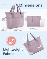 Sac fourre-tout pour femmes sac fourre-tout pliable avec fermeture éclair grand sac à bandoulière poignée supérieure sac à main pour voyage travail