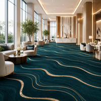 Moquette murale de luxe pour hall d'hôtel, mélange de laine Axminster, tapis large de 12 mm, sur mesure (édition Lounge)