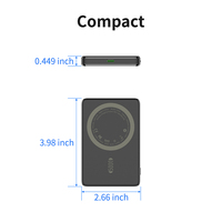 Chargeur sans fil magnétique 20W 5000mAh, batterie externe ultra-fine portable avec entrée Type-C
