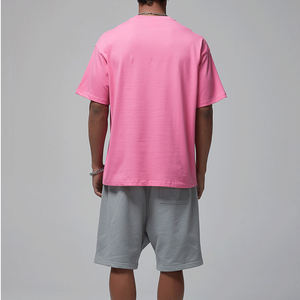 Custom Plain Heavyweight <b>T</b>-<b>shirt</b> Luxury Tshirt Print logo Mock Neck Blank <b>T</b> <b>Shirt</b> Oversize <b>Men's</b> <b>T</b>-<b>shirt</b> for <b>Men</b> - Product Image 2