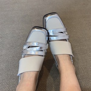 <span class=keywords><strong>Ballerine</strong></span> Mary Jane in Pelle di Pecora Stile Francese con Rialzo Interno per <span class=keywords><strong>Donna</strong></span>, Chiusura in Velcro, Microfibra Primaverile - Product Image 3