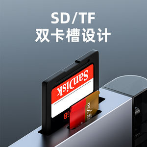 D2649 Speicherkartenleser 7 en 1 Kartenleser Usb 3,0 + micro UBS + tipo-c USBC TF + Adaptador de lector de tarjetas SD - Product Image 3