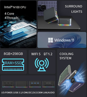 Intel N100 Mini PC T9 Plus 8GB RAM 256GB SSD, WiFi 5G 4K Win 11 Pro Ordinateur professionnel pour le travail de bureau