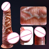 Realistischer Beweglicher Vorhaut-Dildo aus Weichem Silikon für Vaginale und Anale Stimulation mit Starkem Saugnapf Erotikspielzeug für Paare