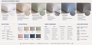 Taie d'oreiller en coton satiné lavé et lin, fermeture enveloppe, douce et respirante, pour hôtel, vente en gros - Product Image 2