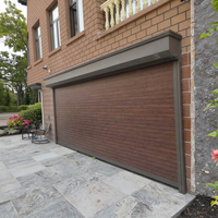 Porte de garage à enroulement automatique en aluminium isolée, porte à enroulement de sécurité électrique, prix d'usine personnalisé