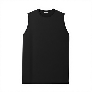 Customizable Breathable Quick Dry Mens Ribbed Tank Top Sleeveless Undershirt <b>Singlet</b> Muscle Training Vest Bulk Wholesale Private - Product Image 1