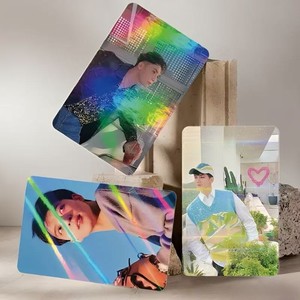Tarjetas Fotográficas Personalizadas de <span class=keywords><strong>Kpop</strong></span>, Doble Cara, Laminadas Brillantes, Papel Holográfico, Tarjetas de Anime Coleccionables - Product Image 1