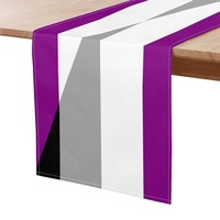 Chemin de table personnalisé Aegosexual, série arc-en-ciel gay, en polyester, pour les rassemblements festifs et les dîners en famille