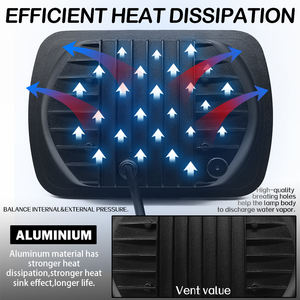 Phare LED carré 12V de grande qualité, 7 pouces, 75W, haute puissance, 8000LM, compatible universellement, gauche/droite, 3 flèches, blanc/ambre, DRL - Product Image 4