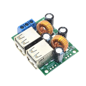Módulo Convertidor de Voltaje Reductor de 4 Puertos USB, Módulo de Placa Convertidora de CC de 12V 24V 40V <span class=keywords><strong>a</strong></span> 5V 5A para Equipos de Coche, Teléfono, <span class=keywords><strong>MP3</strong></span>/<span class=keywords><strong>MP4</strong></span> - Product Image 2