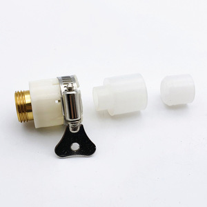Raccord fileté 1/2 pouce en laiton pour tuyau d'arrosage, adaptateur pour connexion au robinet d'eau - Product Image 3