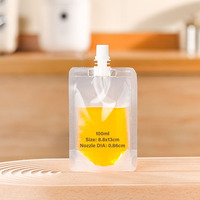 Sac debout en plastique imprimé personnalisé pour jus de fruits et alcool avec bec verseur emballage de boissons gazeuses biodégradables sachets lait eau