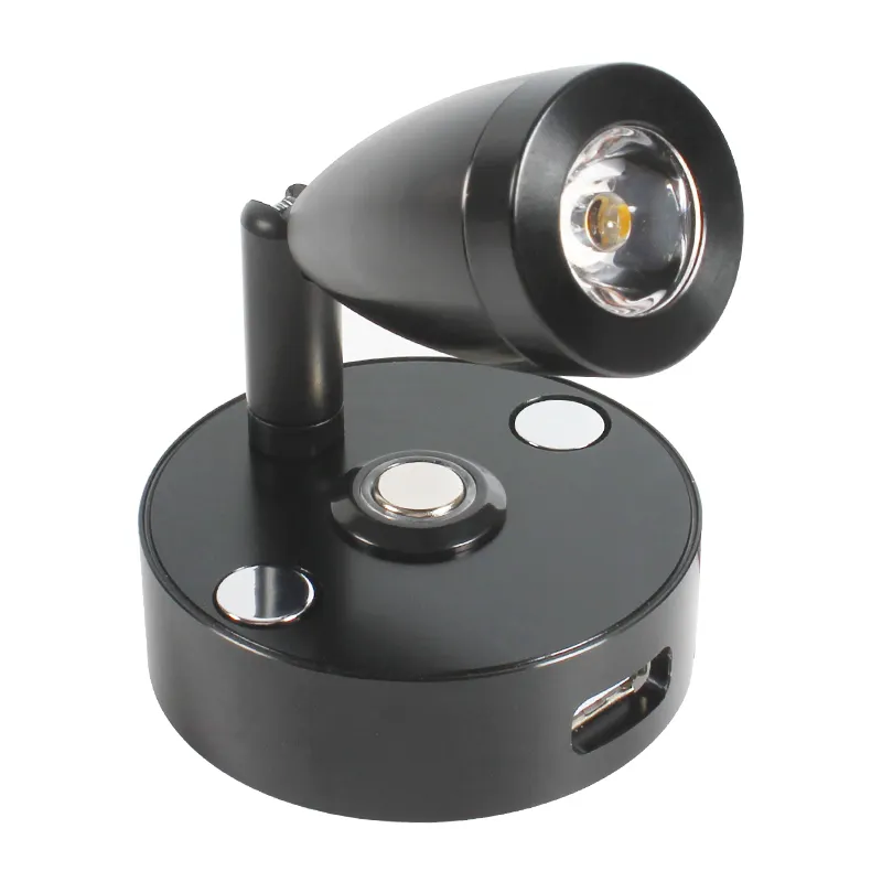 TYTXRV מעולה באיכות מנורת שולחן שיש עם CE זוהר LED אור RV DC12V/24V עם שחור צבע קריאת מנורת אור