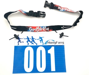 Ceinture de course à pied réfléchissante réglable de marque, en sangle élastique super douce de qualité supérieure, pour le <span class=keywords><strong>marathon</strong></span>, les sports et les loisirs - Product Image 2