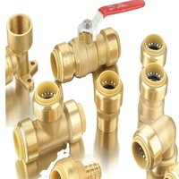KLOE Raccord coudé mâle en laiton 90 degrés à connexion rapide 3/8" 1/2" 3/4" 1" CUPC NSF sans plomb pour alimentation en eau